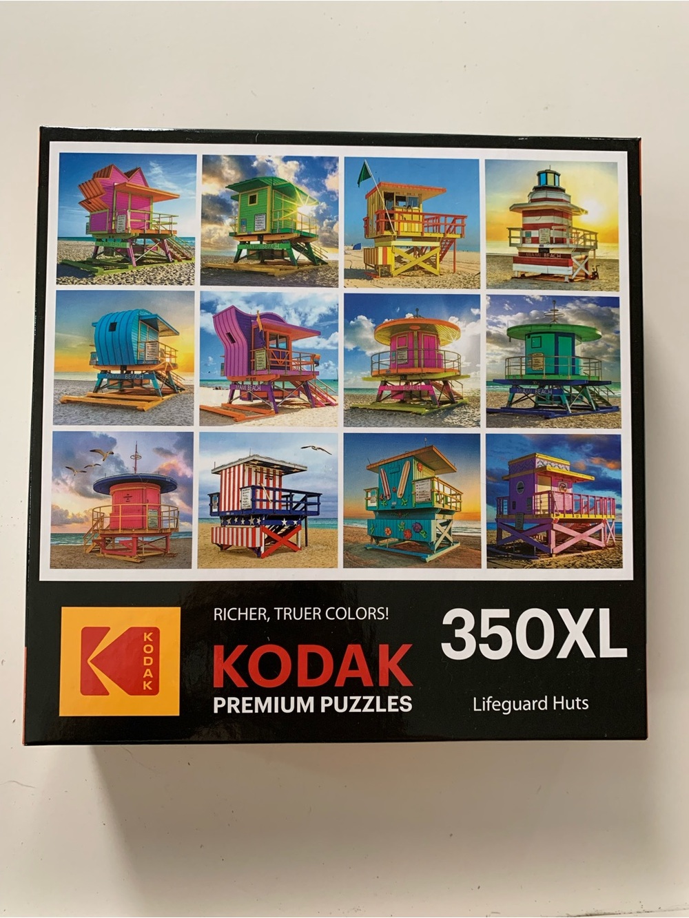 Kodak Lifeguard Hut Puzzle - Bright Multicolor Panels